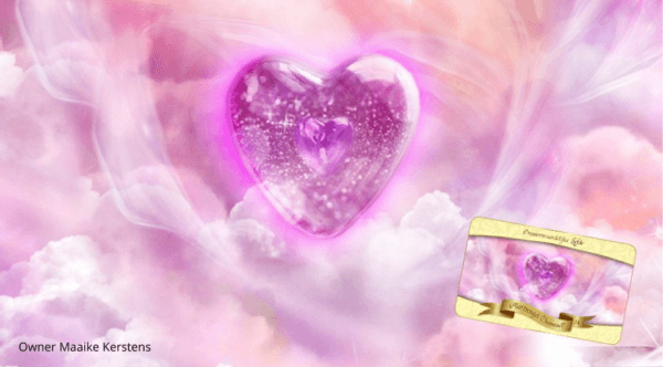 Healing van Aartsengel Chamuël in de energie van het roze hart, het Symbool van Onvoorwaardelijke liefde