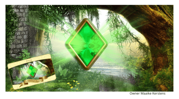 Healing met Aartsengel Rafaël met het symbool van de Groene Ruit